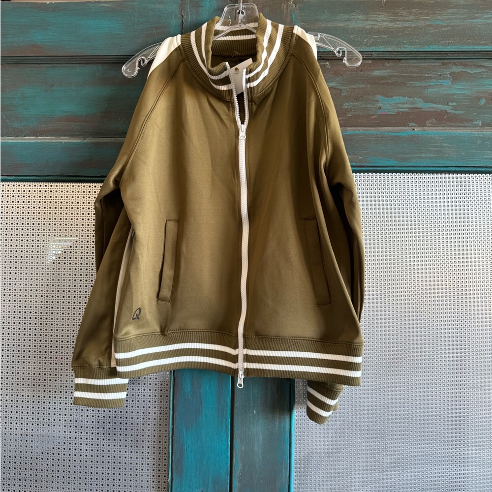 Olive Green Women's Sweat Suit Jacket